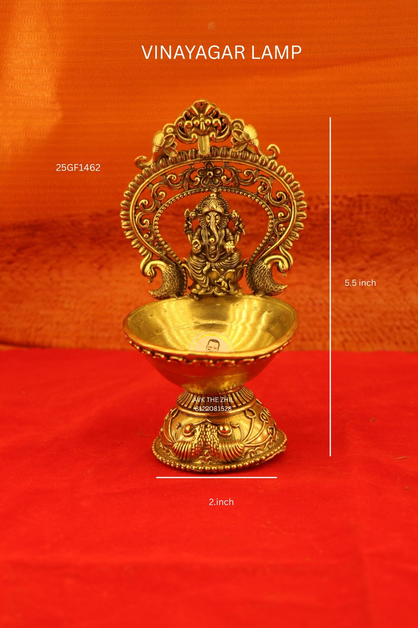 L/W BR VINAYAGAR LAMP