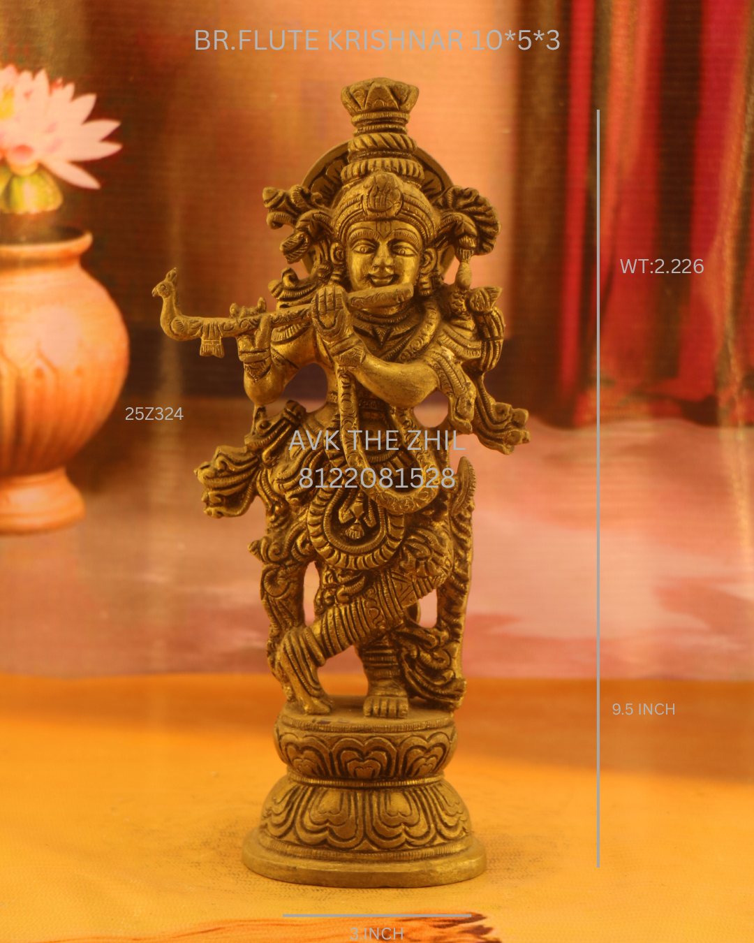 BR.FLUTE KRISHNAR 10*5*3