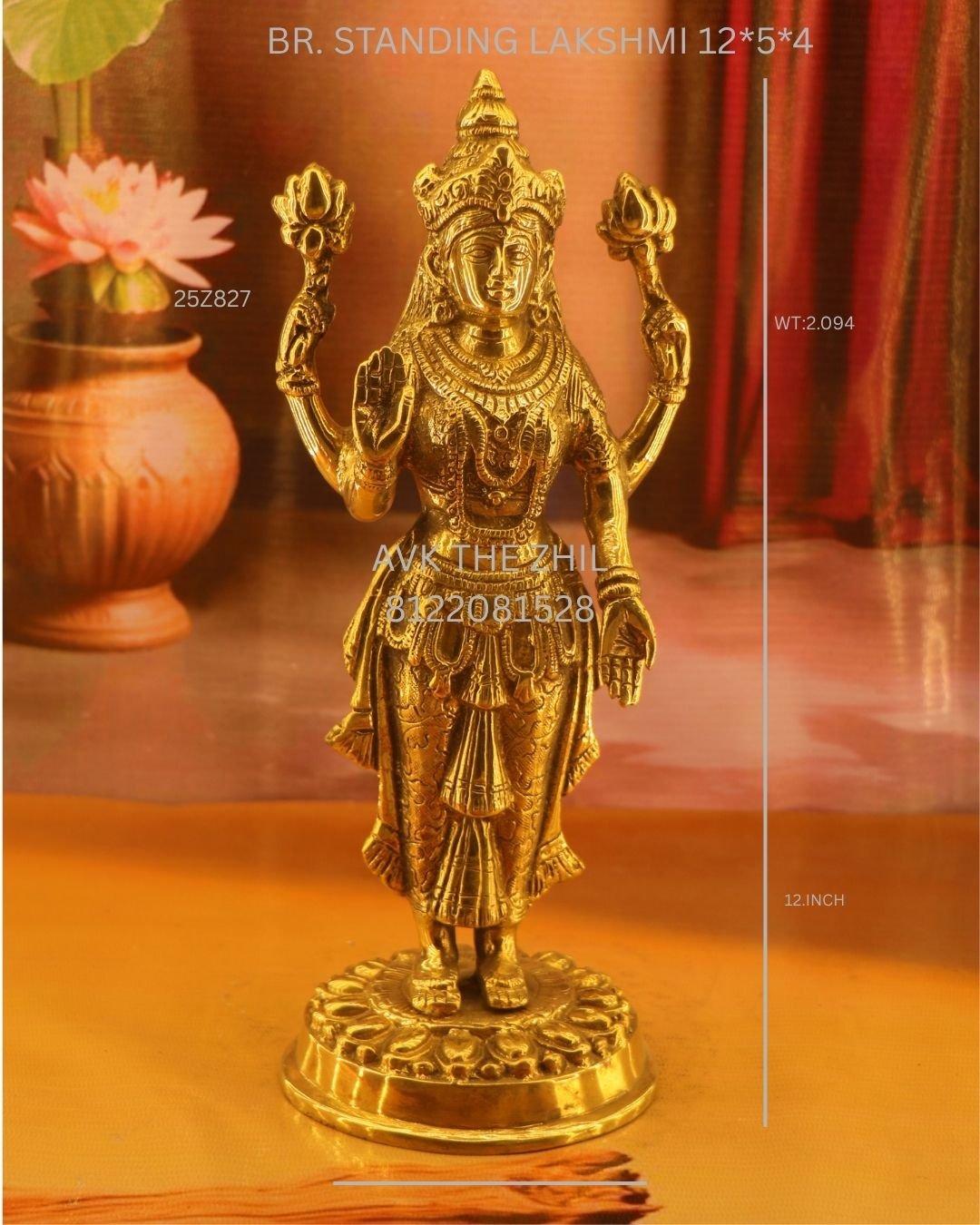 BR,STANDING LAKSHMI 12*5*4
