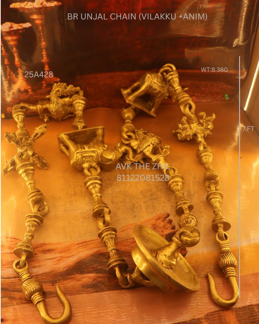 BR UNJAL CHAIN(VILAKKU +ANIM)