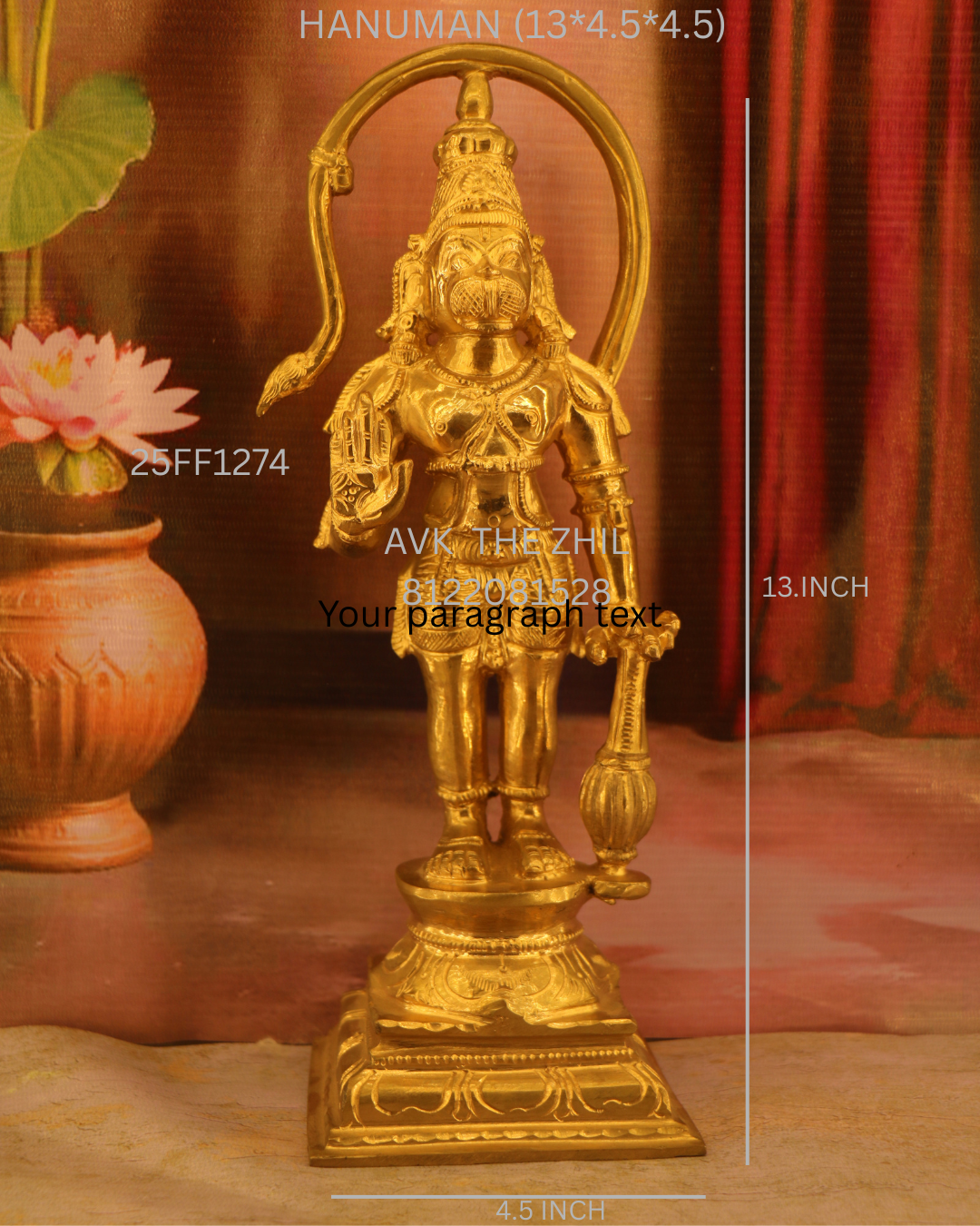 HANUMAN (13*4.5*4.5)