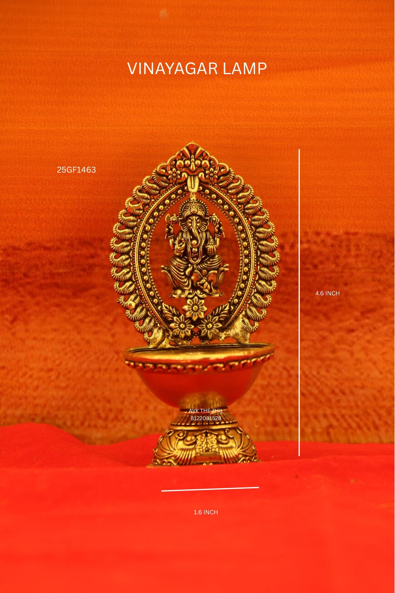 L/W BR VINAYAGAR LAMP